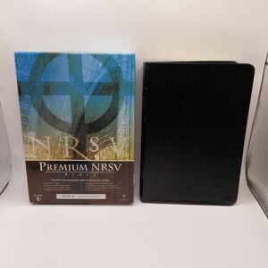 NRSV Revised Standard Version Premium Bible Black Bonded Leather Abingdon